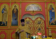 Преосвященнейший Мстислав, епископ Тихвинский и Лодейнопольский, совершил Божественную Литургию в Кафедральном Спасо-Преображенском соборе города Тихвина